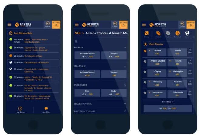 Sports Interaction promo code for mobile
