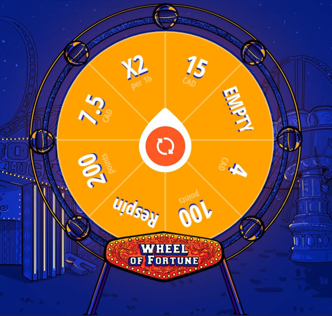 Vulkan Vegas Promo Code : Wheel of Fortune