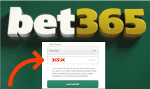 Bet365 Bonus Code for UK - 365UK